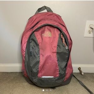 PINK NORTH FACE BACKPACK